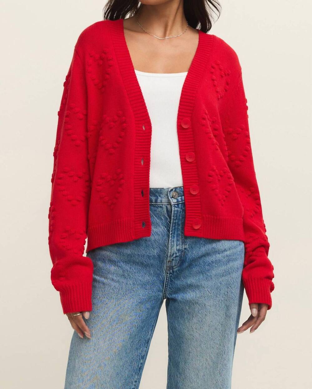 NEW Z SUPPLY all yours cardigan in kiss me red